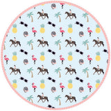 Serviette de plage ronde Summer Vibes