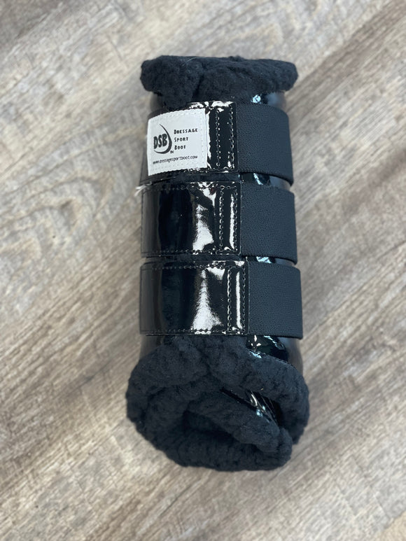 *USAGÉ* Guêtres DSB Glossy Noires