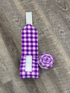 Polos Carreautés Mauve