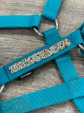 *USAGÉ* Licou Turquoise Brillants - Fouganza