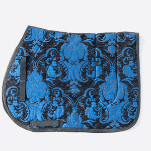 Black & Blue Baroque Saddlepad 🍎
