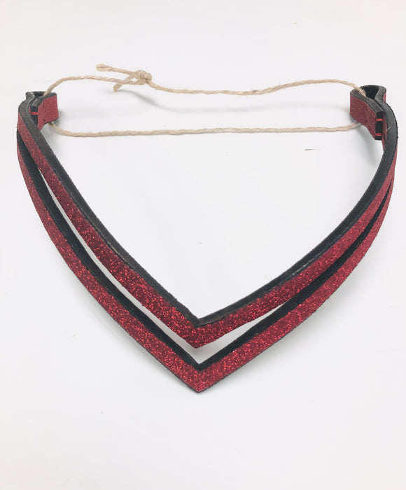 Equestroom Red Glitter Browband