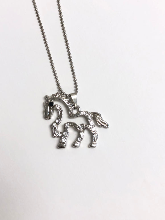'Crystal Horse' necklace